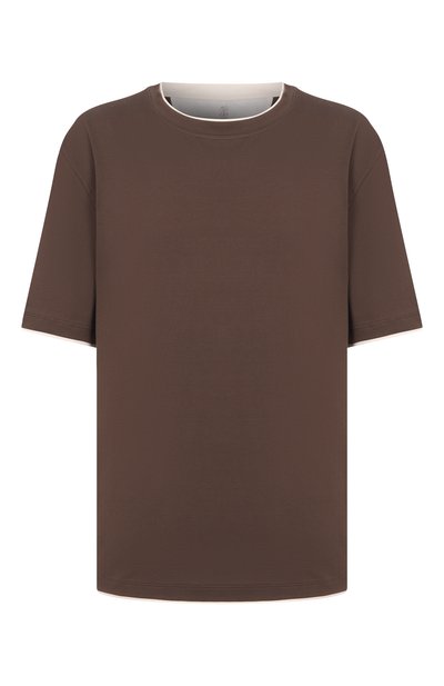 Хлопковая футболка BRUNELLO CUCINELLI, арт. M0B137427W, фото 1