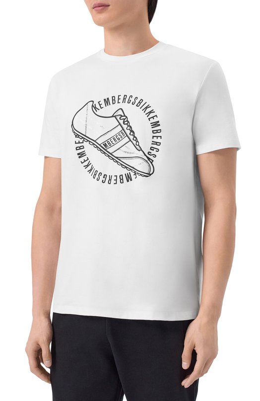 Хлопковая футболка Dirk Bikkembergs BMT1578 Белый  BMT1578 Фото 3