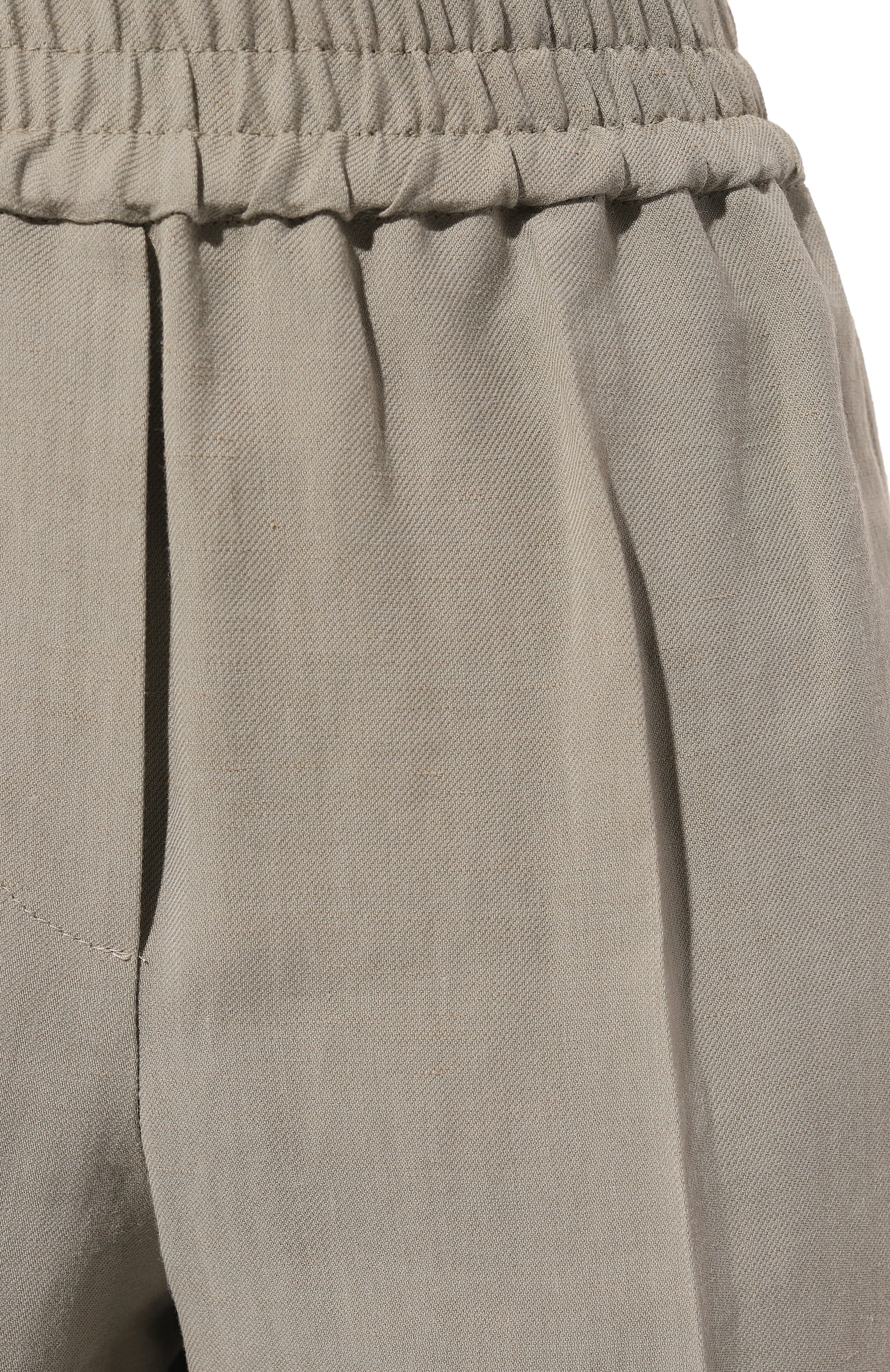 Брюки из вискозы и льна BRUNELLO CUCINELLI, арт. MH126B1071, фото 5