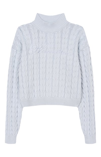 Свитер из хлопка и шерсти BLUMARINE, арт. BFMA013C/FL011/14A-16A