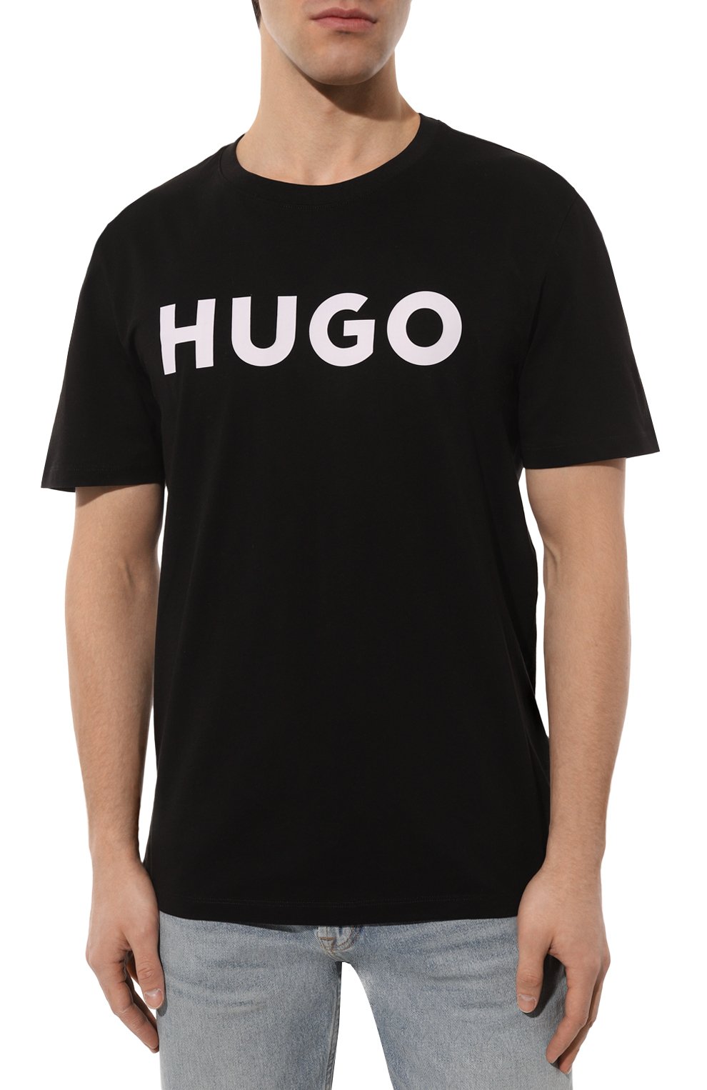 Хлопковая футболка HUGO, арт. 50467556, фото 3