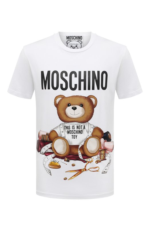 фото Хлопковая футболка moschino