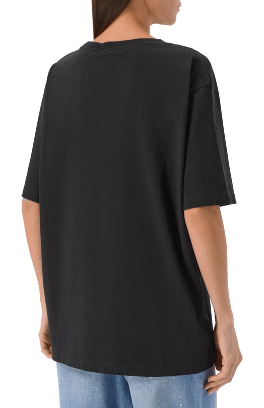 Хлопковая футболка Dsquared2 S72GD0594/D20020 Чёрный  S72GD0594/D20020 Фото 4
