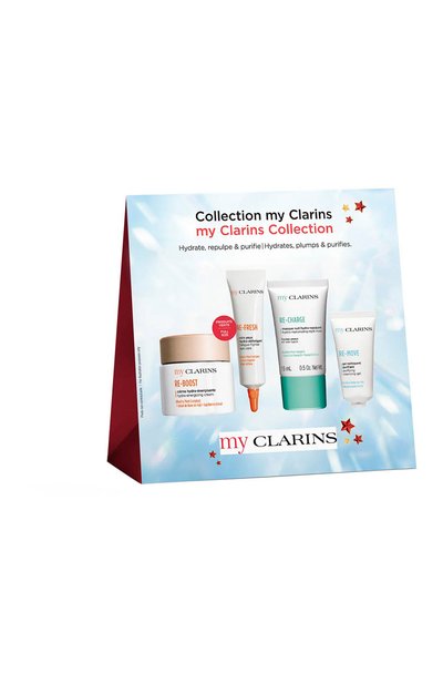 Набор в косметичке my clarins collection (50+2x15+5ml) CLARINS бесцветного цвета по цене 4950 руб., арт. 80112634, фото 3 Набор в косметичке my clarins collection (50+2x15+5ml) CLARINS, арт. 80112634, фото 3