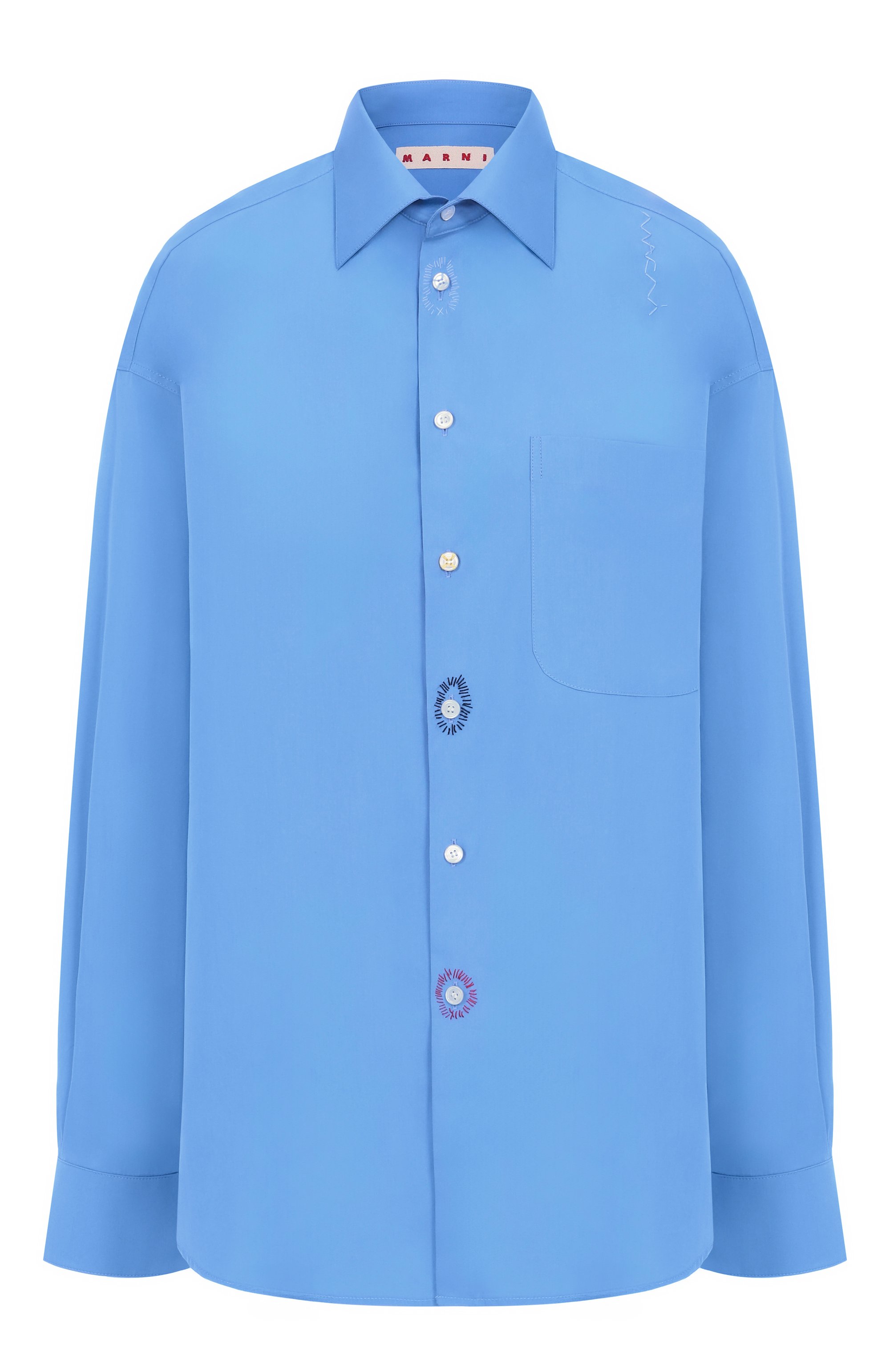 Хлопковая рубашка MARNI, арт. CAMA0631S1/TCY67, фото 1