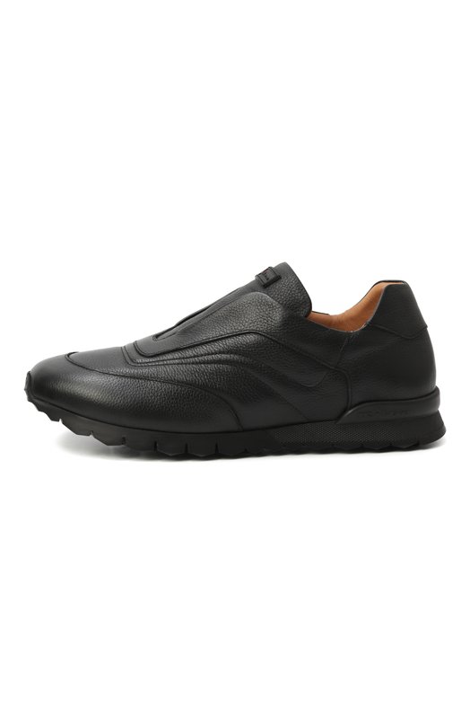 Кожаные кроссовки Kiton USSA107N0109803 Чёрный  USSA107N0109803 Фото 4