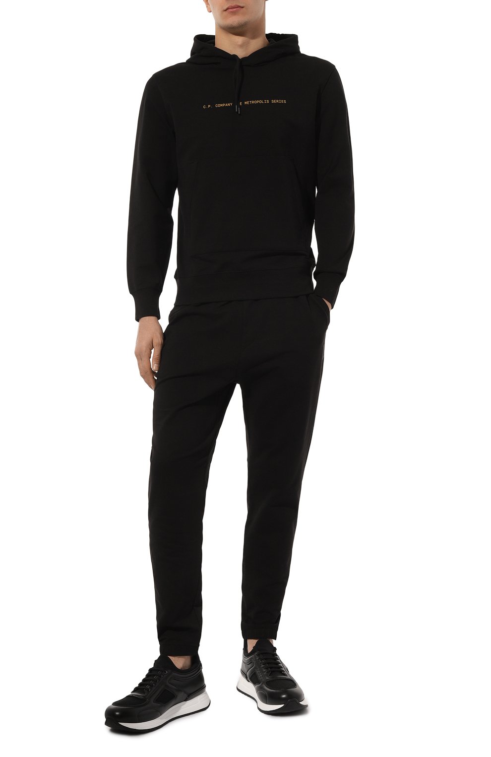 Хлопковые джоггеры C.P. COMPANY, арт. 16CLSP062A006452W, фото 2