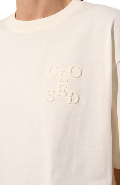 Хлопковая футболка CLOSED, арт. C95228-45F-EB, фото 5