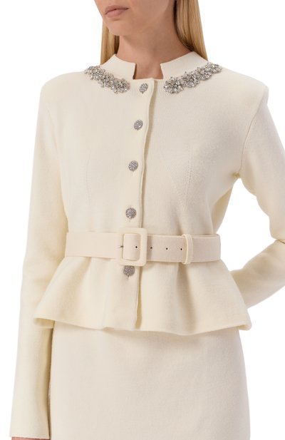 Платье из шерсти и хлопка SELF-PORTRAIT, арт. AW25138MC, фото 5