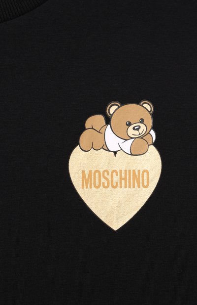 Хлопковая футболка MOSCHINO, арт. HGM060/LBA11/10-14, фото 3