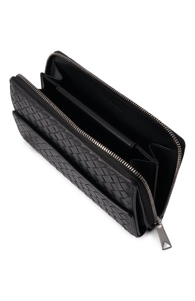 Кожаное портмоне BOTTEGA VENETA черного цвета по цене 171500 руб., арт. 876094/V6T01, фото 3 Кожаное портмоне BOTTEGA VENETA, арт. 876094/V6T01, фото 3