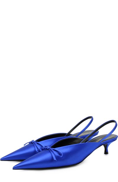 Атласные туфли knife на каблуке kitten heel BALENCIAGA, арт. 500618/W0WM0, фото 1
