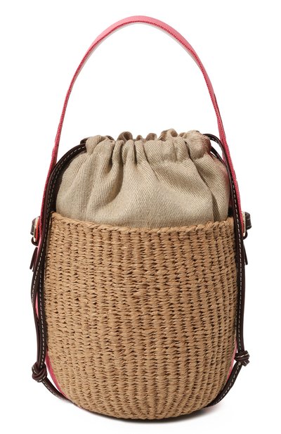 Женская сумка chloé x mifuko woody small CHLOÉ, арт. CHC23AS381L18