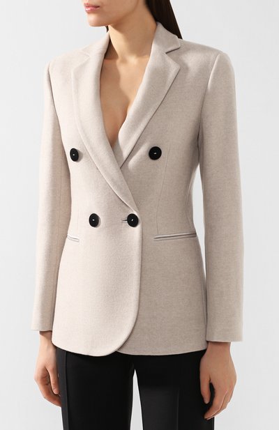Кашемировый жакет GIORGIO ARMANI кремового цвета по цене 417500 руб., арт. 9WHGG0BE/T0020, фото 3 Кашемировый жакет GIORGIO ARMANI, арт. 9WHGG0BE/T0020, фото 3