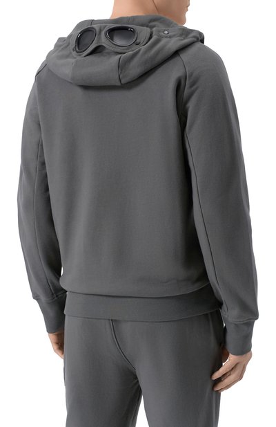 Хлопковая толстовка C.P. COMPANY темно-серого цвета по цене 39950 руб., арт. 20CMSS715A/005086W, фото 4 Хлопковая толстовка C.P. COMPANY, арт. 20CMSS715A/005086W, фото 4