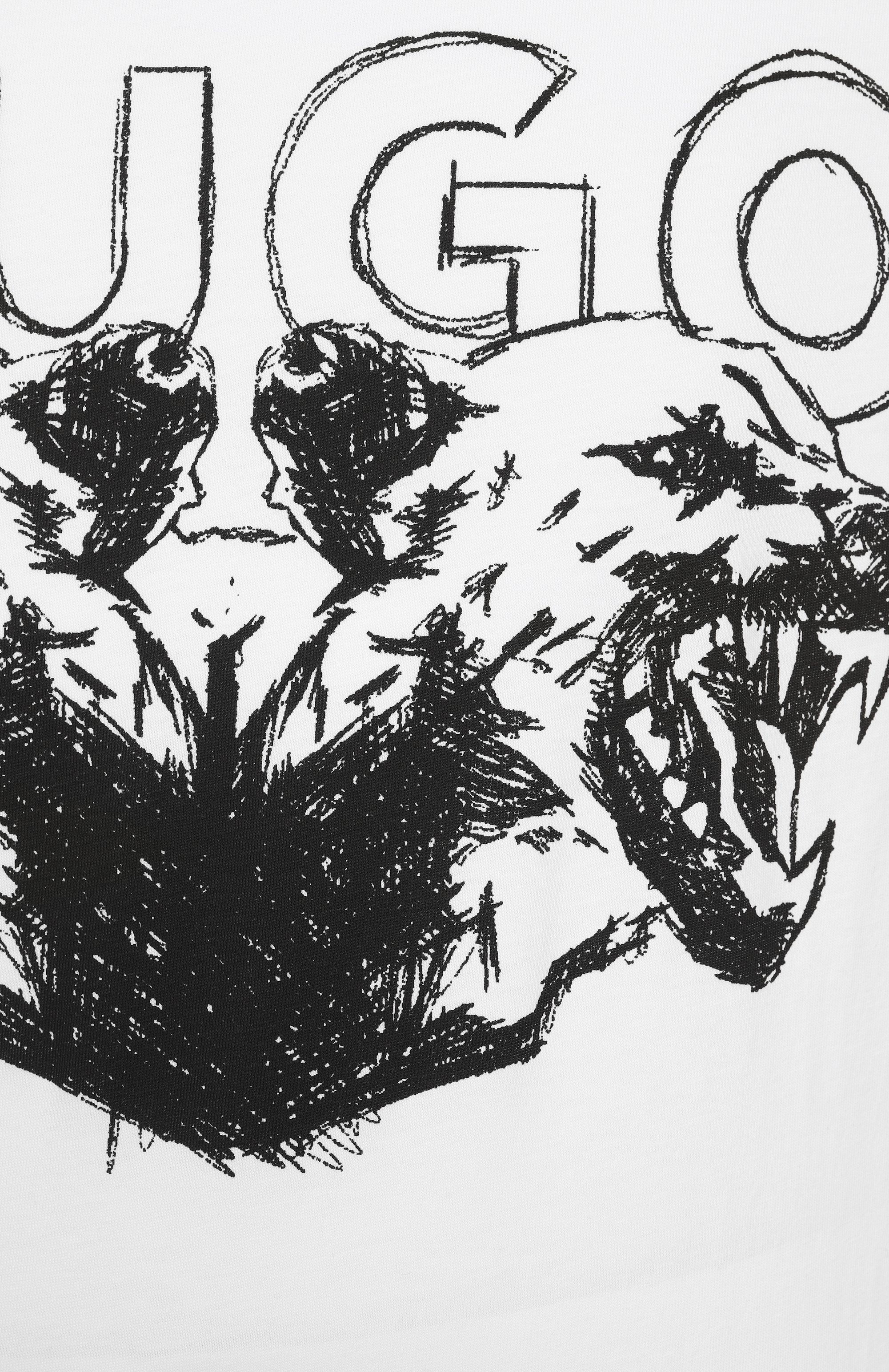 Хлопковая футболка HUGO, арт. 50538257, фото 6