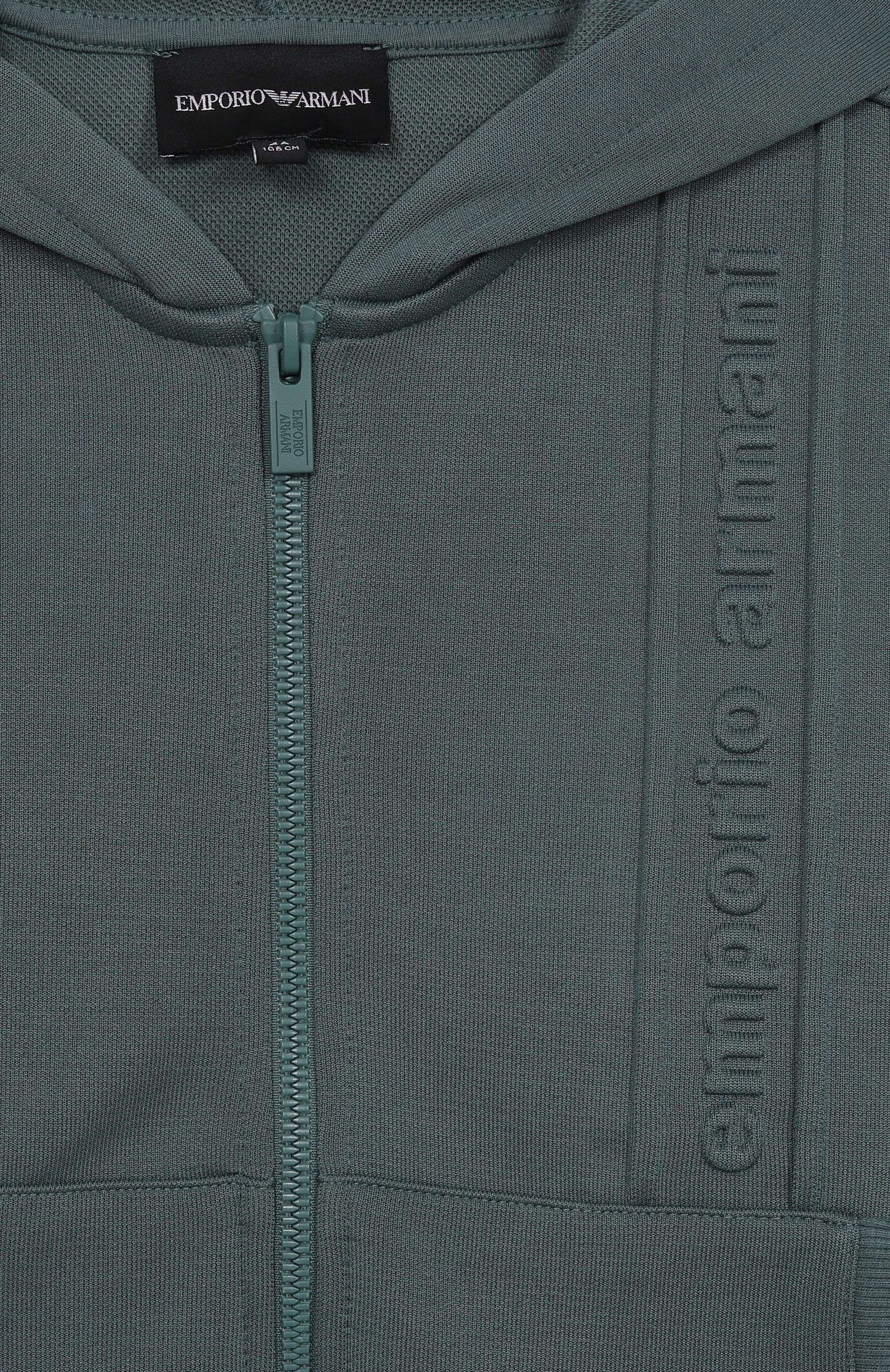 Толстовка EMPORIO ARMANI темно-зеленого цвета по цене 31750 руб., арт. EB000522/AF16057, фото 3 Толстовка EMPORIO ARMANI, арт. EB000522/AF16057, фото 3