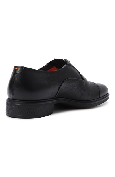 Кожаные оксфорды easy SANTONI черного цвета по цене 93150 руб., арт. MGEG18957NEAXHAS, фото 4 Кожаные оксфорды easy SANTONI, арт. MGEG18957NEAXHAS, фото 4