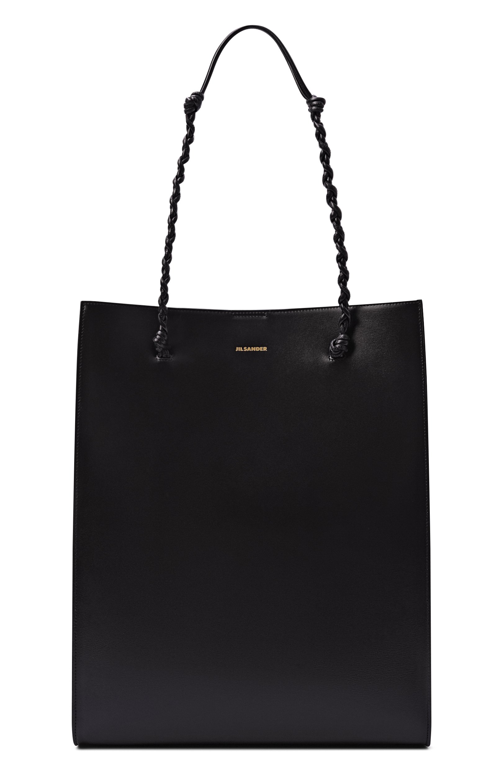 Сумка-тоут tangle JIL SANDER черного цвета по цене 216500 руб., арт. J07WC0040/P4841, фото 1 Сумка-тоут tangle JIL SANDER, арт. J07WC0040/P4841, фото 1