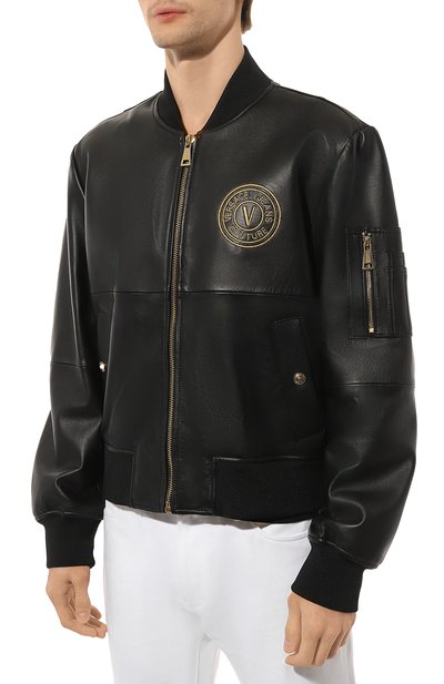 Кожаный бомбер VERSACE JEANS COUTURE, арт. 76GAVP06/CPPS3, фото 3