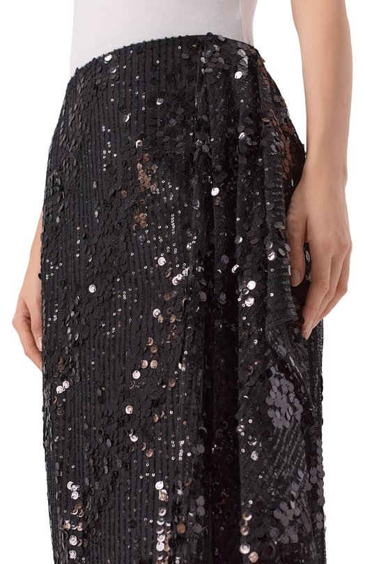 Юбка с отделкой пайетками Elie Saab SK207NP25/PA010 Чёрный  SK207NP25/PA010 Фото 5