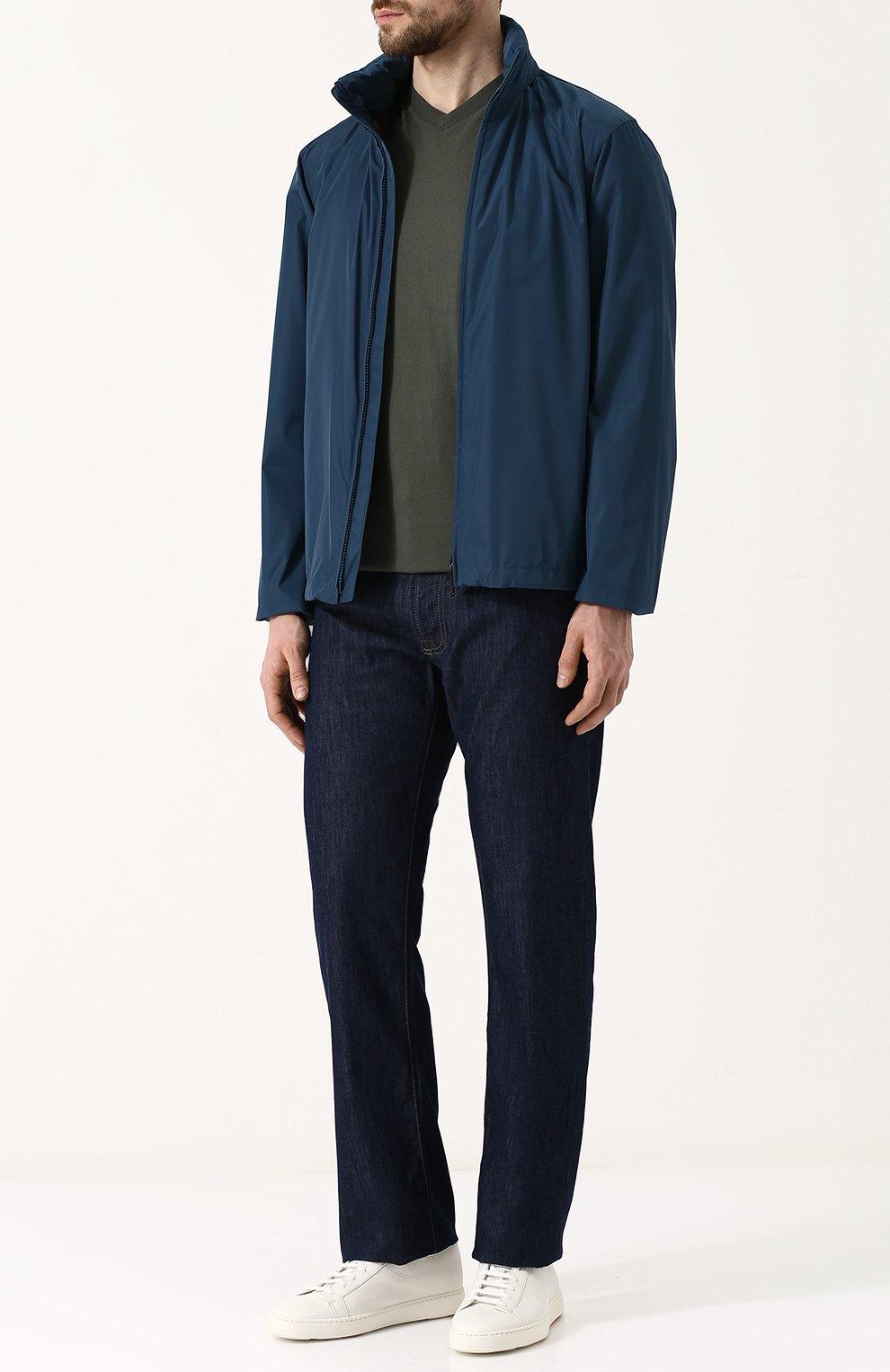 Хлопковая футболка с v-образным вырезом ALTEA, арт. 1855223, фото 2