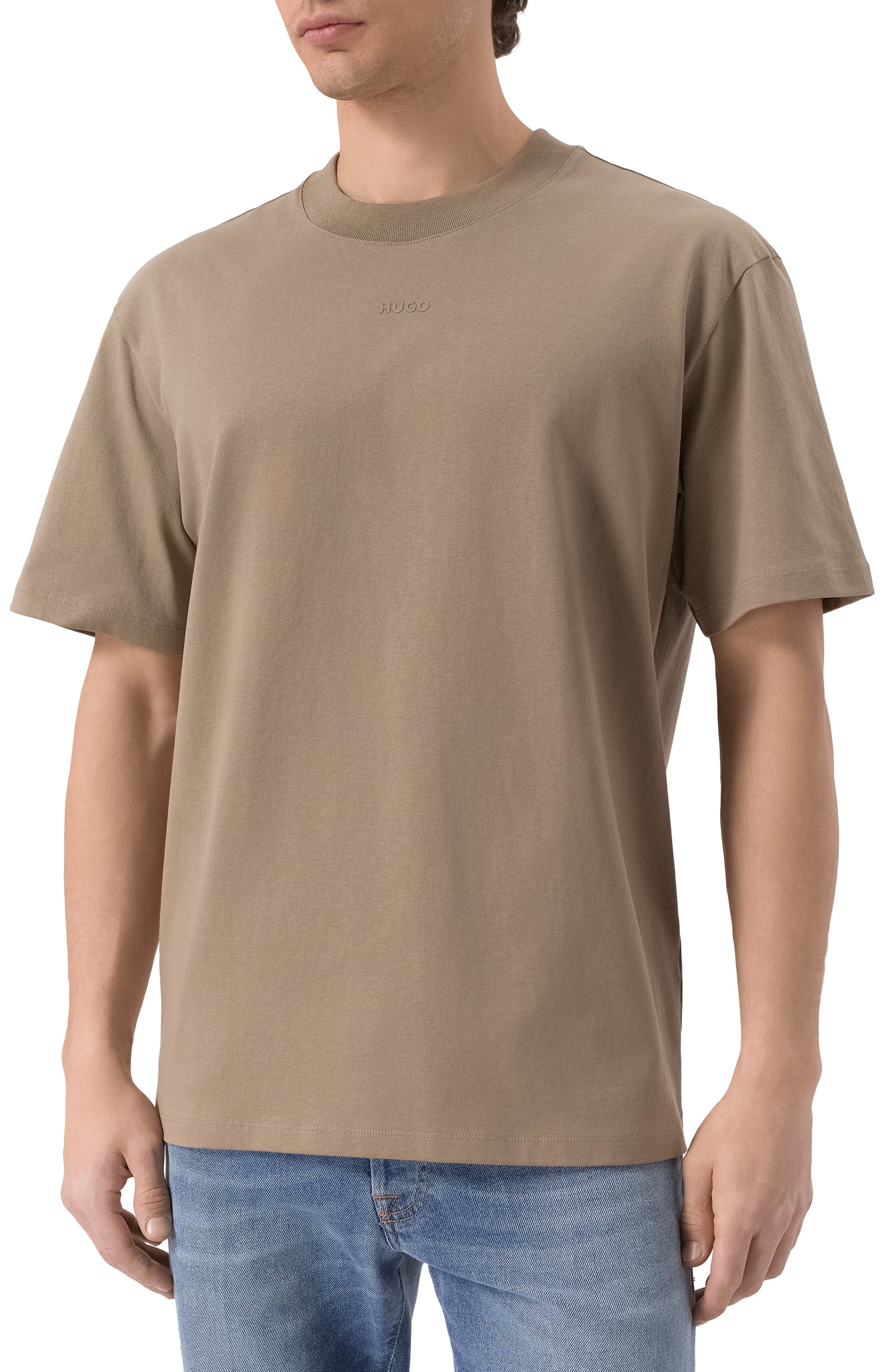 Хлопковая футболка HUGO, арт. 50488330, фото 3