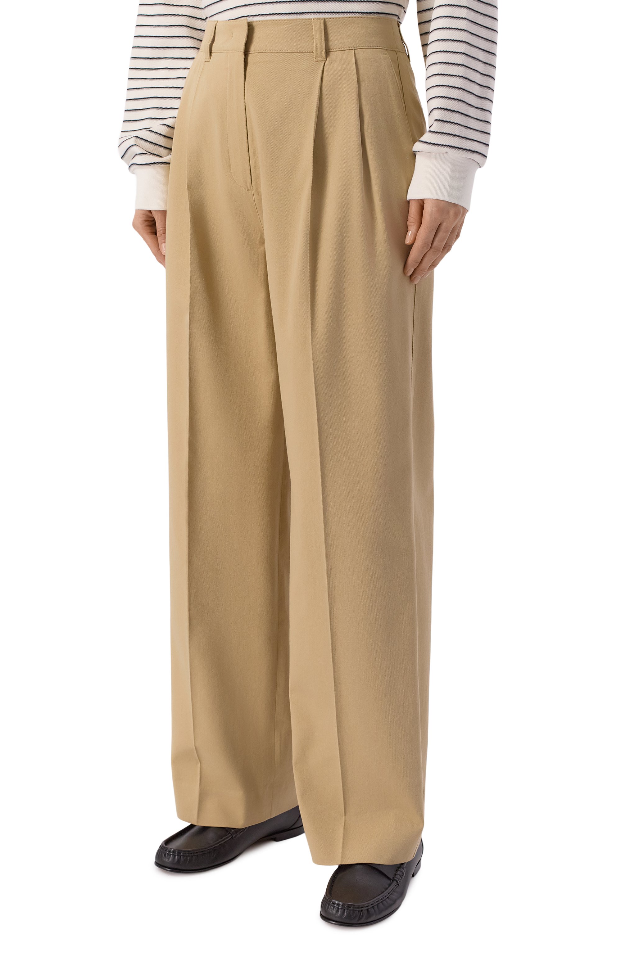 Брюки из хлопка и вискозы DUNST бежевого цвета по цене 15450 руб., арт. UDPA6A224I2, фото 3 Брюки из хлопка и вискозы DUNST, арт. UDPA6A224I2, фото 3