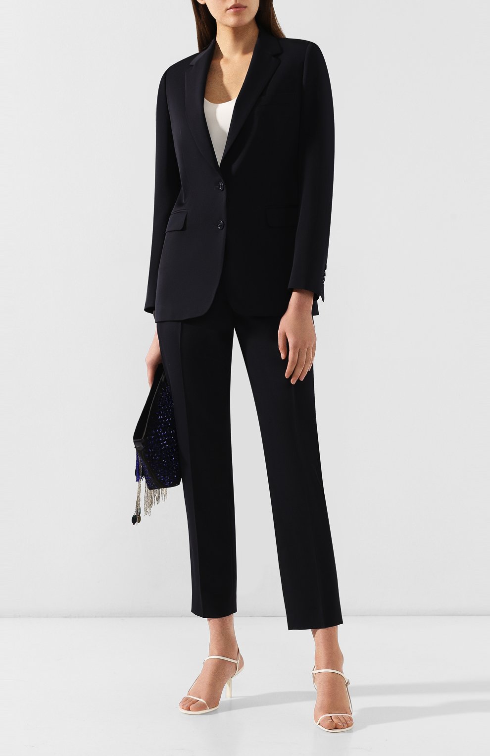 Шерстяной жакет DRIES VAN NOTEN темно-синего цвета по цене 74950 руб., арт. 191-10427-7228, фото 2 Шерстяной жакет DRIES VAN NOTEN, арт. 191-10427-7228, фото 2