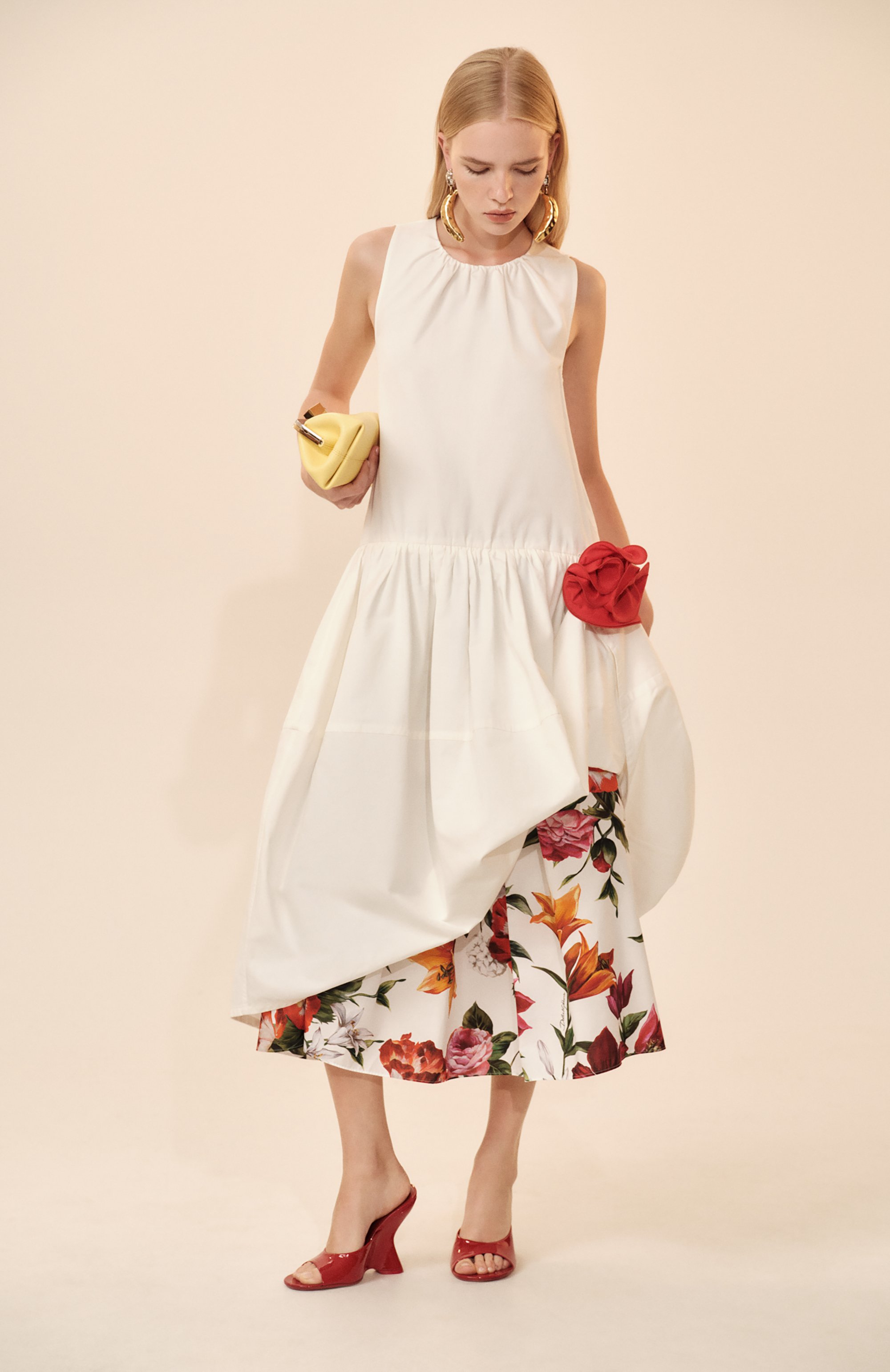 Платье из хлопка и шелка JIL SANDER, арт. J02CT0452-J45266, фото 6