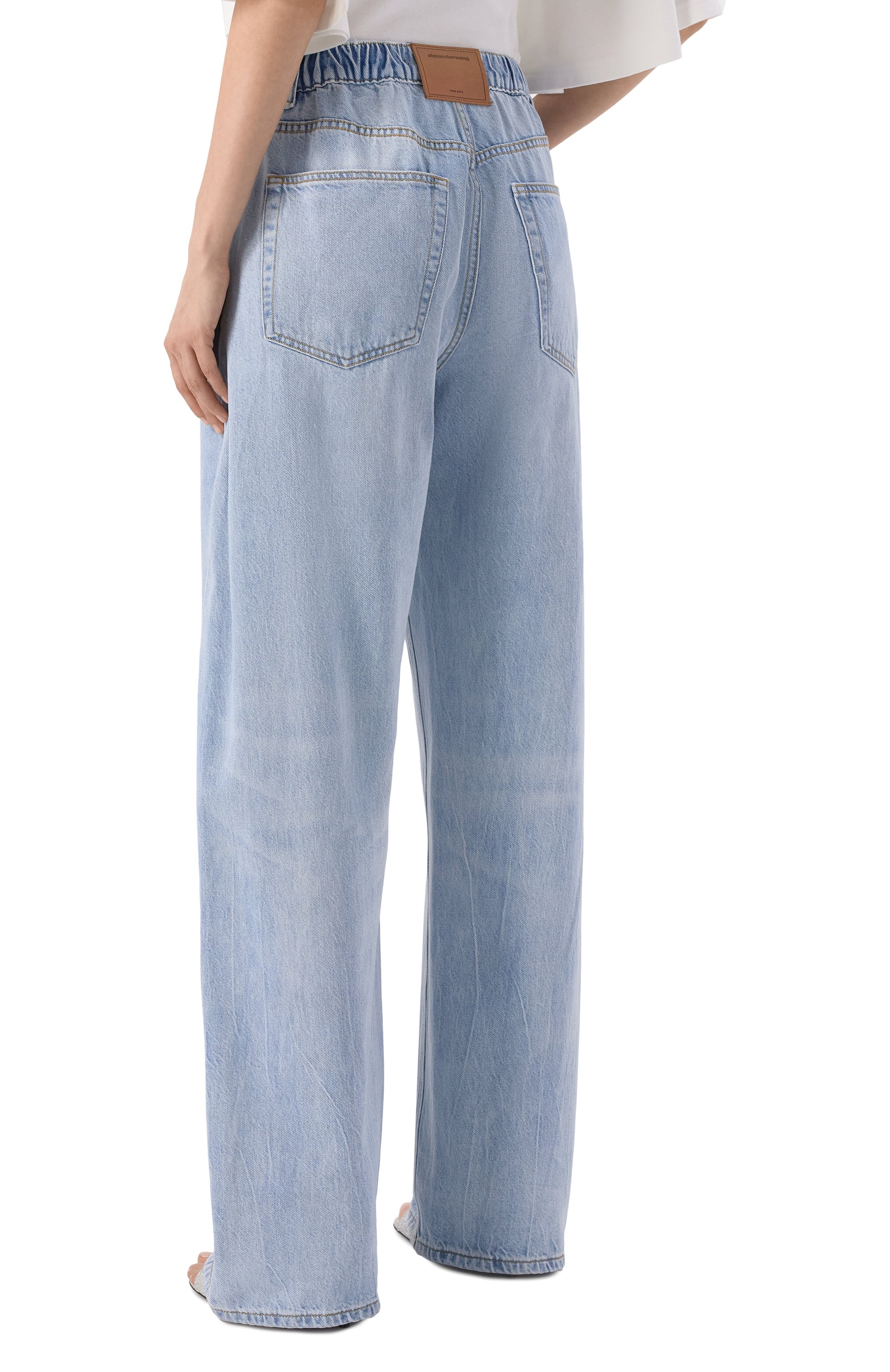 Джинсы ALEXANDER WANG голубого цвета по цене 89950 руб., арт. 4DC3264165, фото 4 Джинсы ALEXANDER WANG, арт. 4DC3264165, фото 4