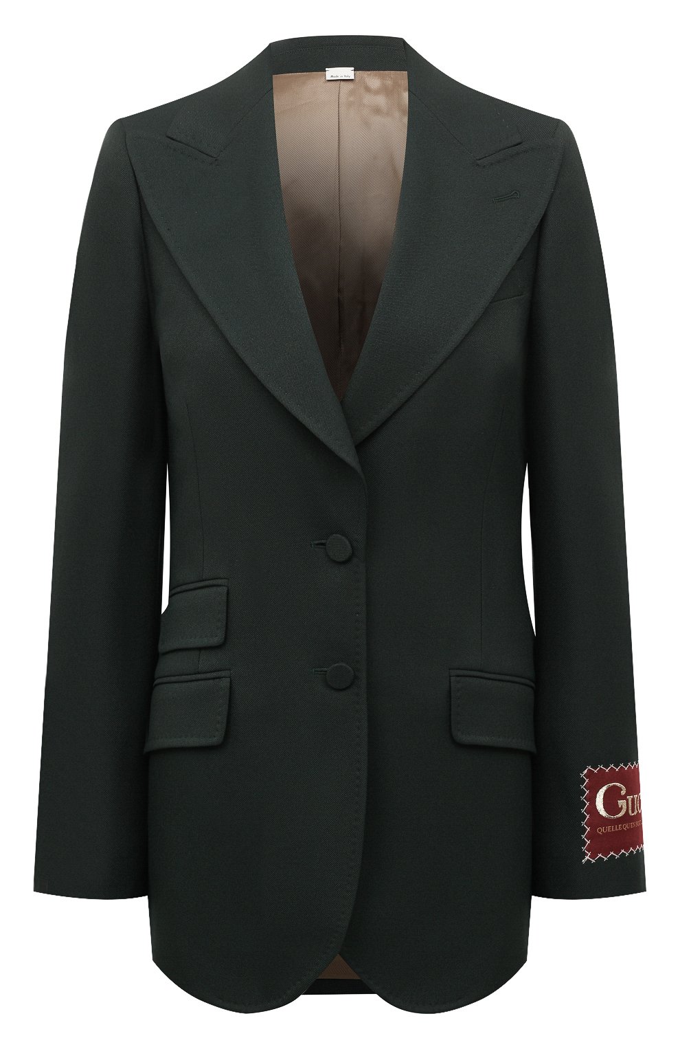 Жакет GUCCI темно-зеленого цвета по цене 285120 руб., арт. 619264 Z798C, фото 1 Жакет GUCCI, арт. 619264 Z798C, фото 1
