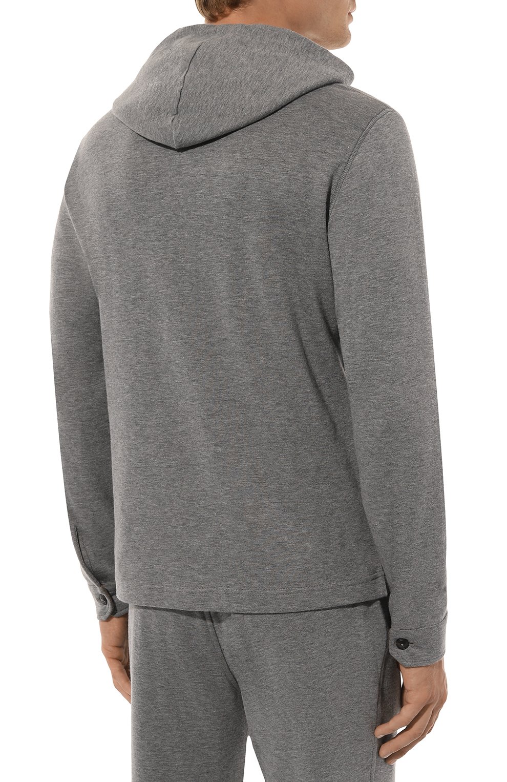 Худи из хлопка и кашемира CAPOBIANCO, арт. 17M433.LB00., фото 4