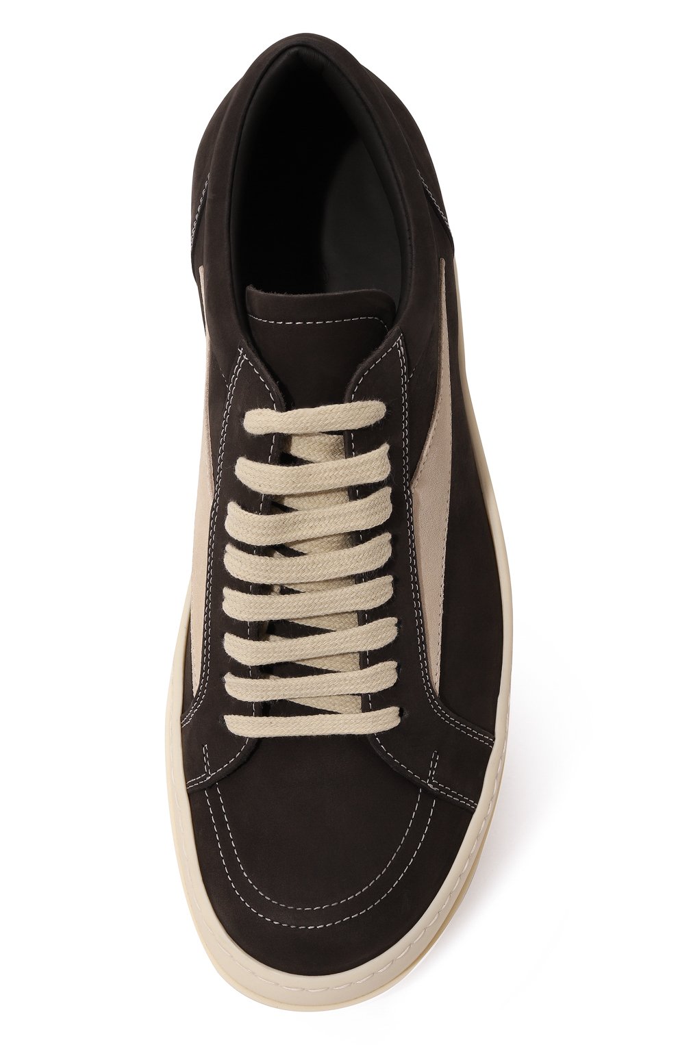 Кеды porterville vintage из нубука RICK OWENS, арт. RU02D6897/LWNLVS, фото 6