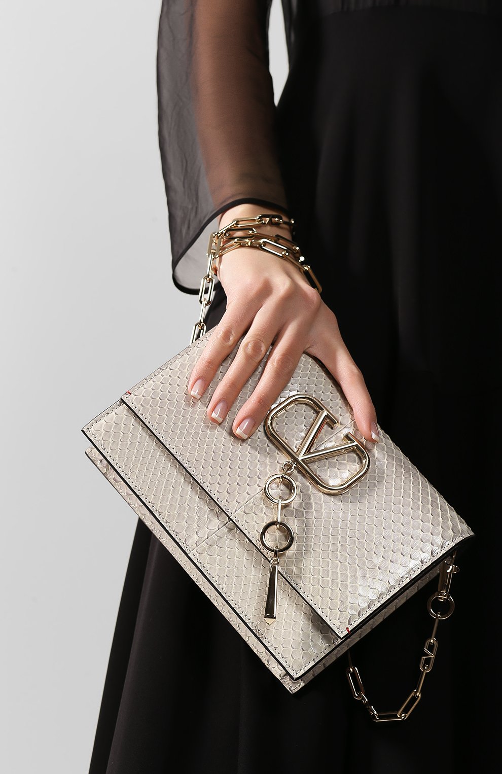 Сумка vlogo из кожи питона VALENTINO, арт. SW0B0E61/DUX/PBIV, фото 2