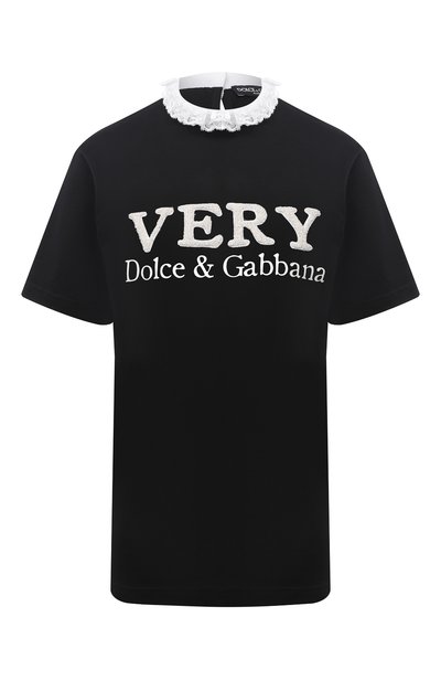 Женская хлопковая футболка DOLCE & GABBANA, арт. F8M70Z/G7XLR