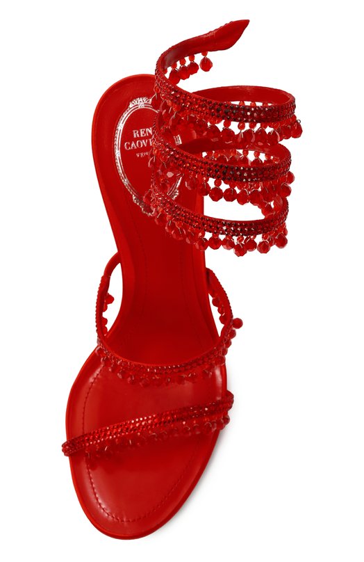 Текстильные босоножки Chandelier 105 Rene Caovilla C12535-105/R001 Красный  C12535-105/R001 Фото 6