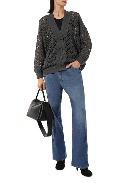 Кардиган из хлопка и льна BRUNELLO CUCINELLI, арт. M70572206, фото 2