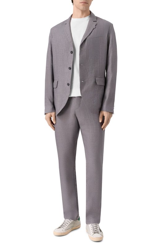 Льняной пиджак Hannes Roether SCHU22MANN.619 Серый  SCHU22MANN.619 Фото 2