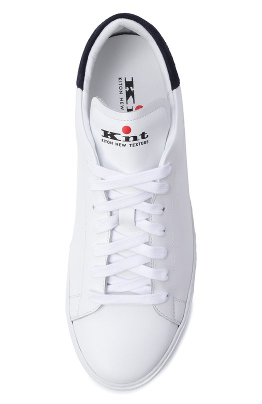 Кожаные кеды Kiton USSK059N01411_001 Белый  USSK059N01411_001 Фото 5
