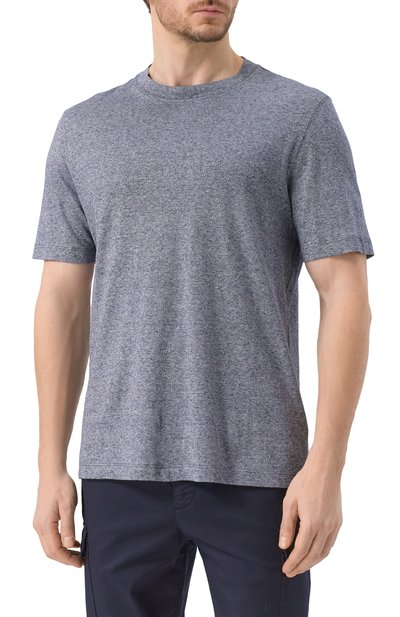 Футболка изо льна и хлопка BRUNELLO CUCINELLI, арт. MW8351308, фото 3