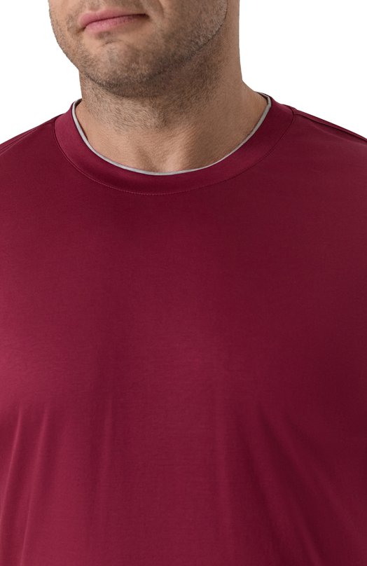 Хлопковая футболка Van Laack VL-PIL0S-F/180031/3XL-6XL Розовый  VL-PIL0S-F/180031/3XL-6XL Фото 5