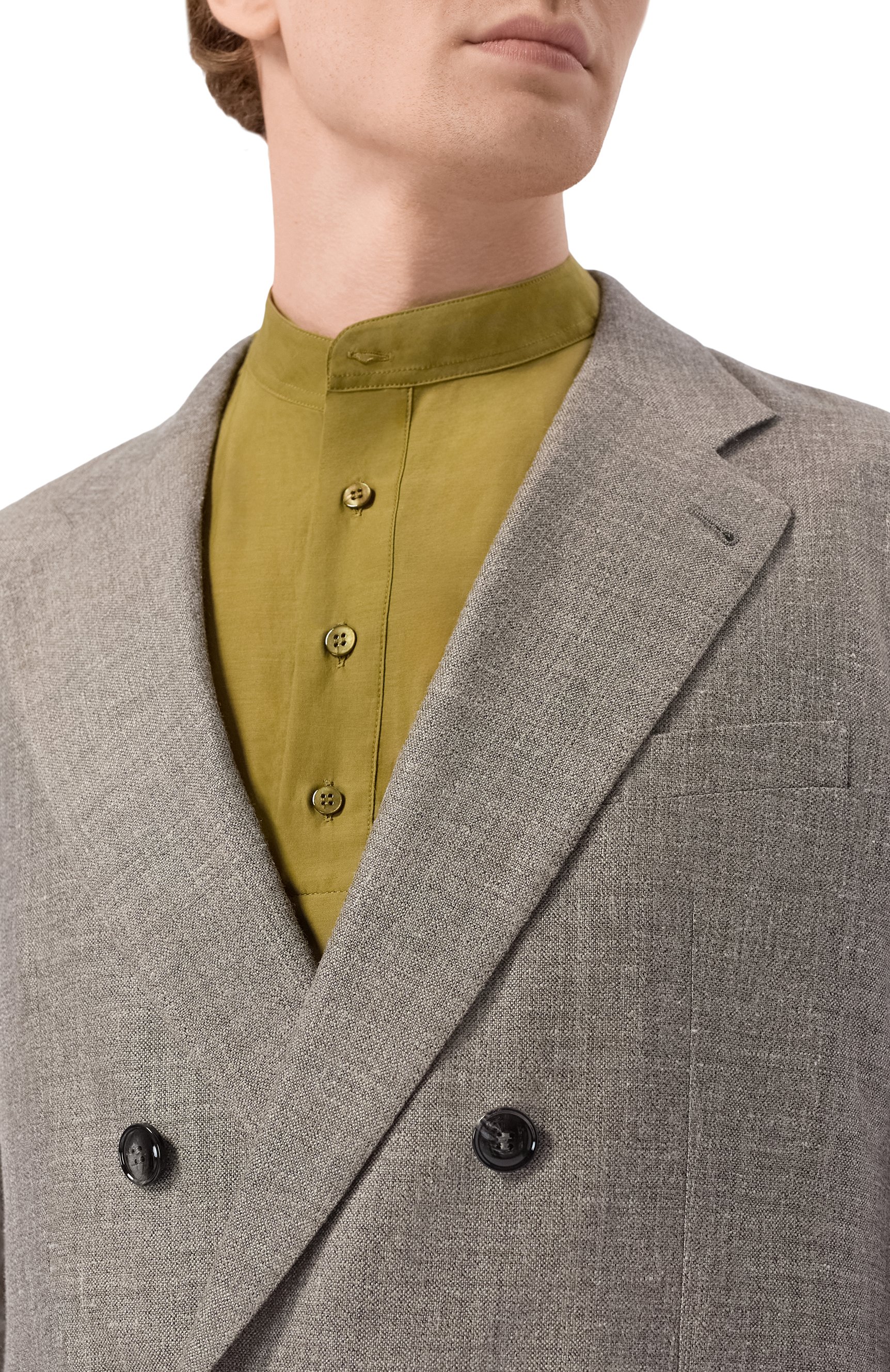 Пиджак из шелка и льна GIORGIO ARMANI, арт. GM003526/TE20785, фото 5