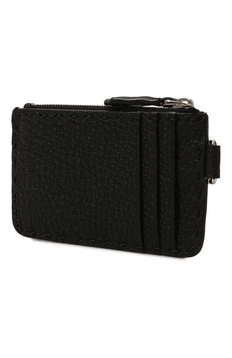 Мужской кожаный футляр для кре�дитных карт FENDI черного цвета, арт. 7M0343/AP3B/F0GXN | Фото 2 (Нос: Не проставлено; Материал: Натуральная кожа)
