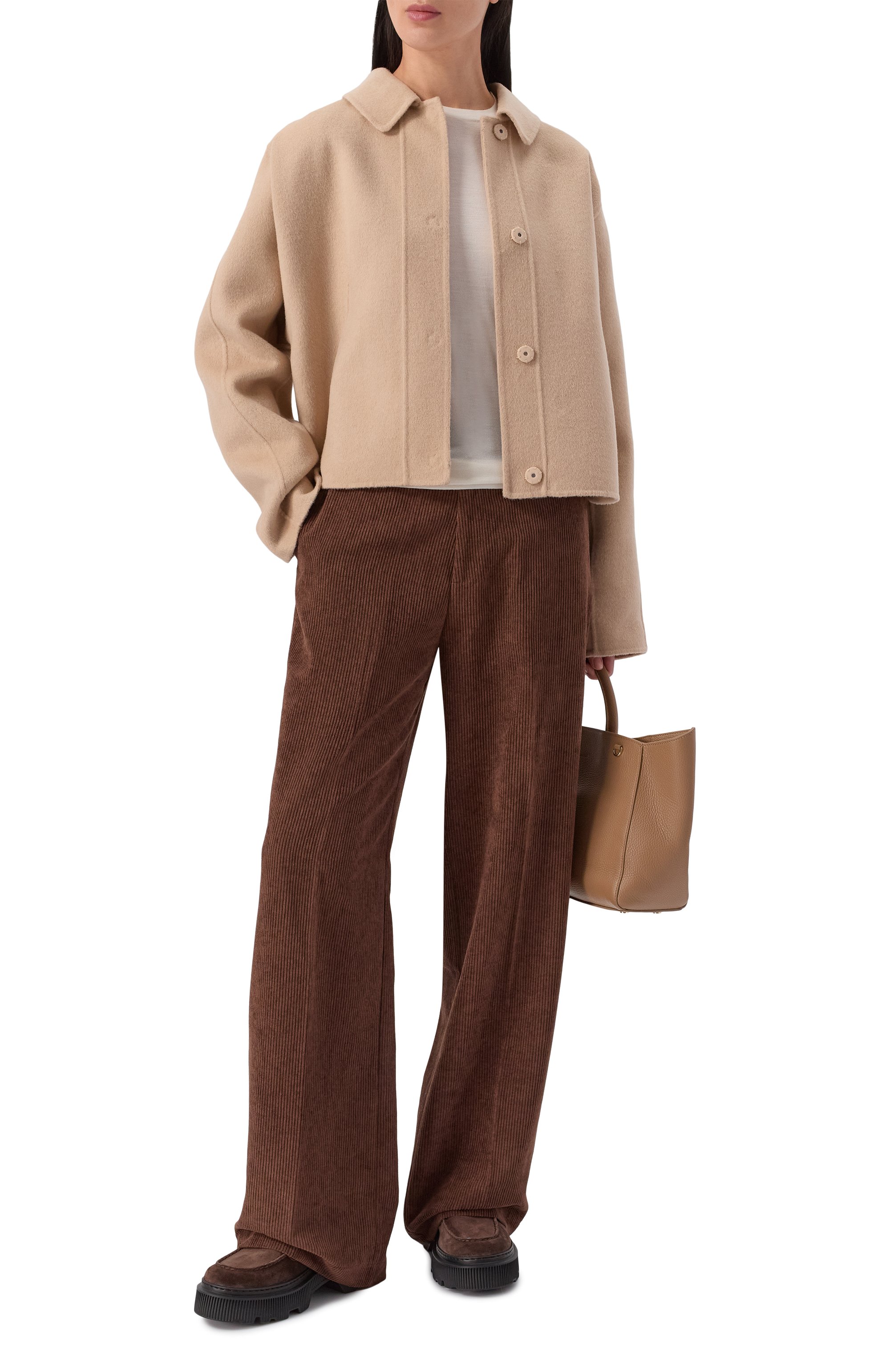 Шерстяное полупальто BOSS, арт. 50543170, фото 2