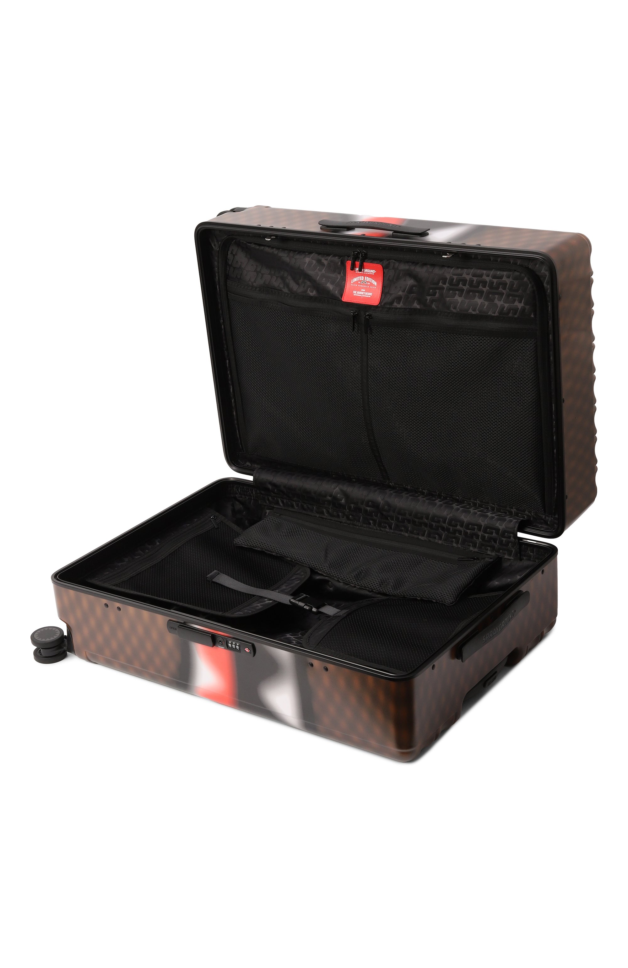 Чемодан SPRAYGROUND коричневого цвета по цене 39950 руб., арт. 910CL237NSZ, фото 3 Чемодан SPRAYGROUND, арт. 910CL237NSZ, фото 3