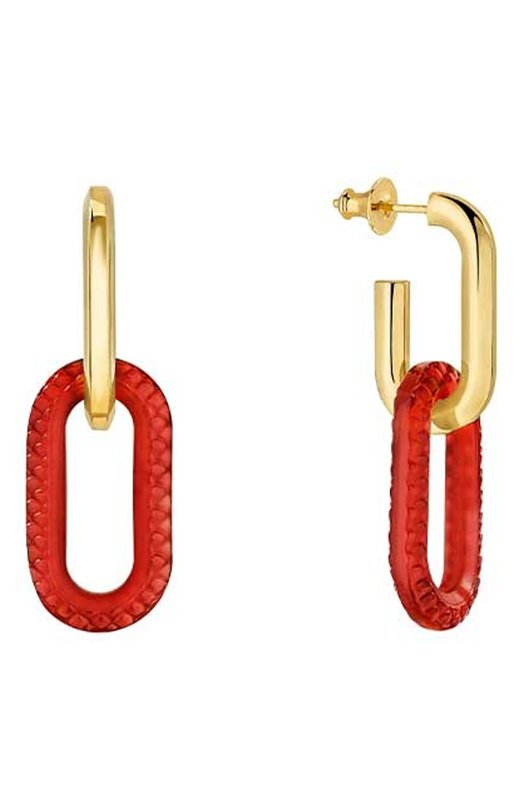 Серьги Empreinte Animale small Lalique 10781800 Красный 10781800