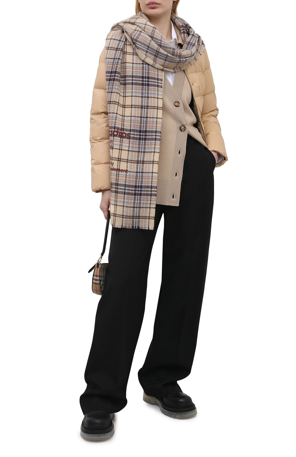 Шерстяной кардиган BURBERRY бежевого цвета по цене 82200 руб., арт. 8039184, фото 2 Шерстяной кардиган BURBERRY, арт. 8039184, фото 2