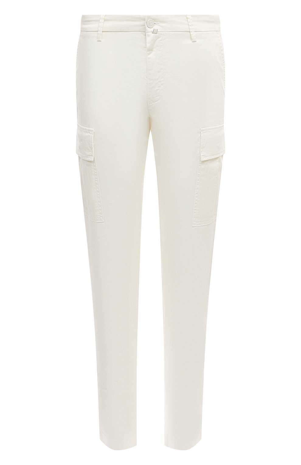 Хлопковые брюки-карго JACOB COHEN белого цвета по цене 59200 руб., арт. U P 020 01 S 3755, фото 1 Хлопковые брюки-карго JACOB COHEN, арт. U P 020 01 S 3755, фото 1