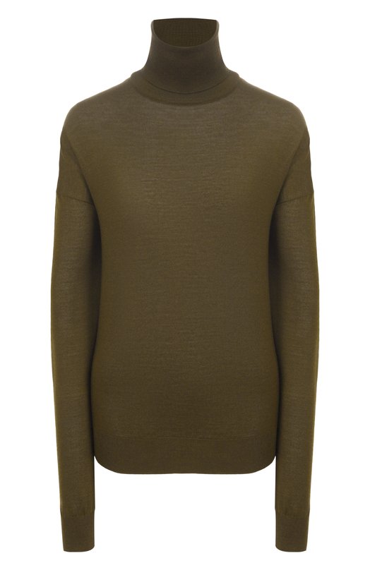 Водолазка из шерсти и кашемира Saint Laurent 850335/YAPK2 Хаки 850335/YAPK2